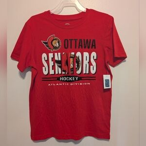 Ottawa Senators Red T-Shirt Kids Size MM 7-8 Brand New With Tag